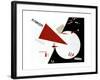 Beat the Whites with the Red Wedge, 1920-Lazar Markovich Lissitzky-Framed Giclee Print