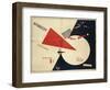 Beat the Whites with the Red Wedge (The Red Wedge Poster), 1919-El Lissitzky-Framed Giclee Print