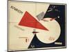 Beat the Whites with the Red Wedge (The Red Wedge Poster), 1919-El Lissitzky-Mounted Giclee Print