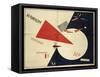 Beat the Whites with the Red Wedge (The Red Wedge Poster), 1919-El Lissitzky-Framed Stretched Canvas
