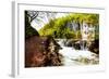 Beaten Track near A Forest Lake and Waterfall in Plitvice Lakes National Park, Croatia-Lamarinx-Framed Photographic Print