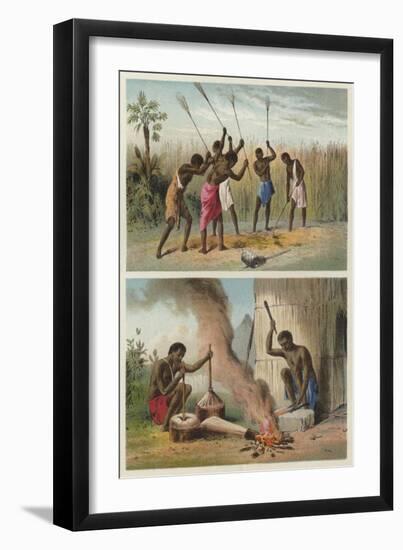 Beating Sorgo, Village Blacksmiths-null-Framed Giclee Print