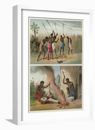 Beating Sorgo, Village Blacksmiths-null-Framed Giclee Print