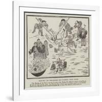 Beating the Foreigners and Burning their Books-null-Framed Giclee Print