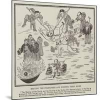 Beating the Foreigners and Burning their Books-null-Mounted Giclee Print