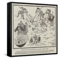 Beating the Foreigners and Burning their Books-null-Framed Stretched Canvas