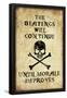 Beatings Will Continue Until Morale Improves Distressed-null-Framed Poster