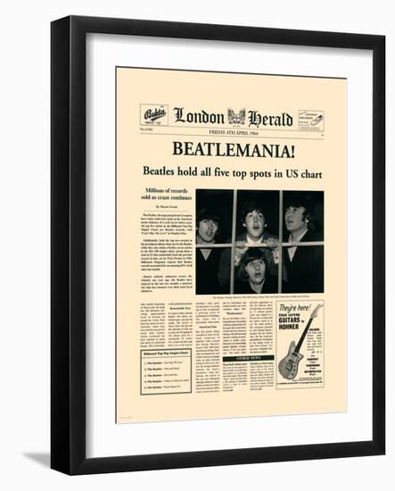 Beatlemania!-The Vintage Collection-Framed Art Print