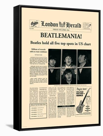 Beatlemania!-The Vintage Collection-Framed Stretched Canvas