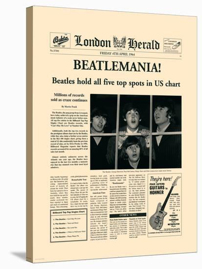 Beatlemania!-The Vintage Collection-Stretched Canvas