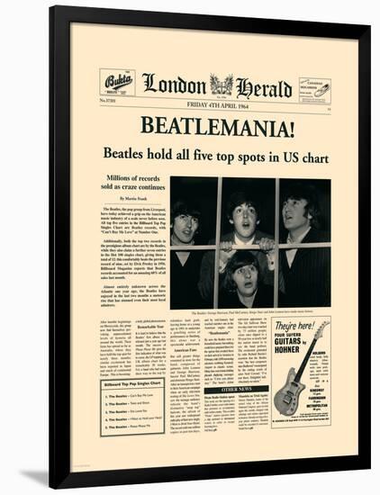 Beatlemania!-The Vintage Collection-Framed Art Print