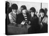 Beatles' at Press Conference in San Francisco Airport-Bill Ray-Stretched Canvas