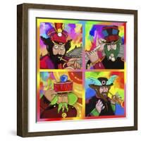 Beatles Sgt Peppers Yellow Sub-Howie Green-Framed Giclee Print