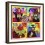 Beatles Sgt Peppers Yellow Sub-Howie Green-Framed Giclee Print