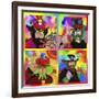 Beatles Sgt Peppers Yellow Sub-Howie Green-Framed Giclee Print