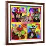 Beatles Sgt Peppers Yellow Sub-Howie Green-Framed Giclee Print