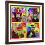 Beatles Sgt Peppers Yellow Sub-Howie Green-Framed Giclee Print