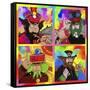 Beatles Sgt Peppers Yellow Sub-Howie Green-Framed Stretched Canvas