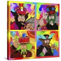 Beatles Sgt Peppers Yellow Sub-Howie Green-Stretched Canvas