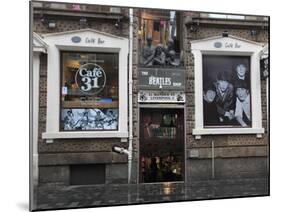 Beatles Shop, Mathew Street, Liverpool, Merseyside, England, United Kingdom, Europe-Wendy Connett-Mounted Photographic Print