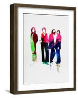 Beatles Watercolor-Lora Feldman-Framed Art Print