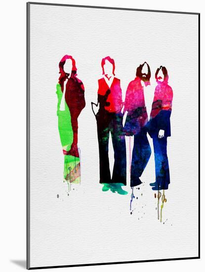 Beatles Watercolor-Lora Feldman-Mounted Art Print