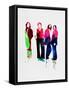 Beatles Watercolor-Lora Feldman-Framed Stretched Canvas
