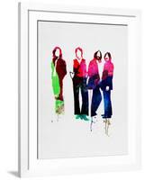 Beatles Watercolor-Lora Feldman-Framed Art Print