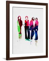 Beatles Watercolor-Lora Feldman-Framed Art Print