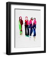 Beatles Watercolor-Lora Feldman-Framed Art Print