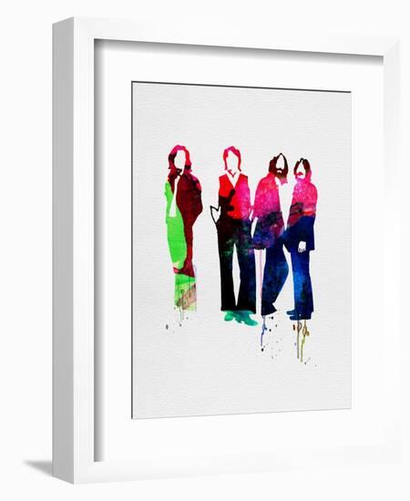 Beatles Watercolor-Lora Feldman-Framed Art Print