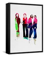 Beatles Watercolor-Lora Feldman-Framed Stretched Canvas