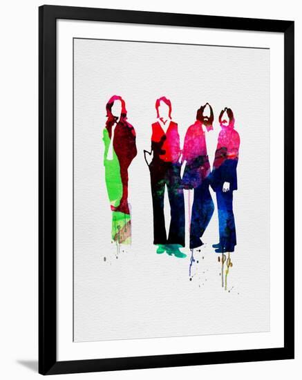 Beatles Watercolor-Lora Feldman-Framed Art Print