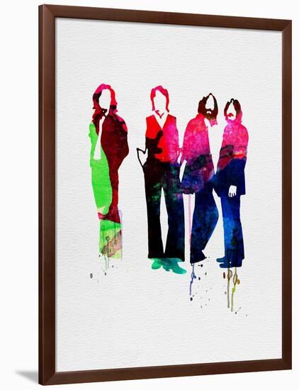 Beatles Watercolor-Lora Feldman-Framed Art Print