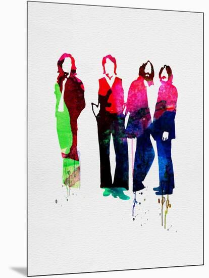 Beatles Watercolor-Lora Feldman-Mounted Art Print