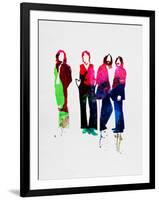 Beatles Watercolor-Lora Feldman-Framed Art Print