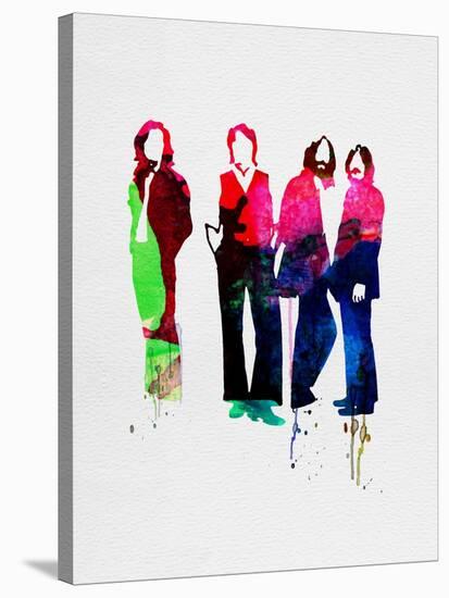 Beatles Watercolor-Lora Feldman-Stretched Canvas