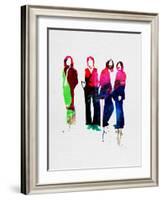 Beatles Watercolor-Lora Feldman-Framed Art Print