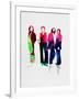 Beatles Watercolor-Lora Feldman-Framed Art Print