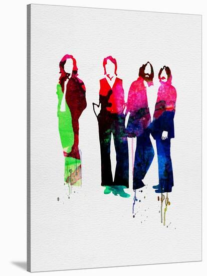 Beatles Watercolor-Lora Feldman-Stretched Canvas