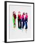 Beatles Watercolor-Lora Feldman-Framed Art Print