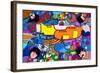 Beatles Yellow-Sub-Howie Green-Framed Giclee Print