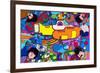 Beatles Yellow-Sub-Howie Green-Framed Giclee Print