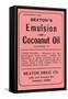 Beaton's Emulsion of Cocoanut Oil-null-Framed Stretched Canvas