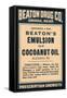 Beaton's Emulsion of Cocoanut Oil-null-Framed Stretched Canvas