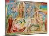 Beatrice addresses Dante from the carriage-William Blake-Mounted Giclee Print