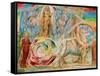 Beatrice addresses Dante from the carriage-William Blake-Framed Stretched Canvas