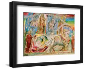 Beatrice addresses Dante from the carriage-William Blake-Framed Giclee Print