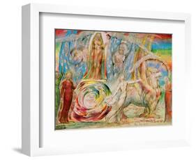 Beatrice addresses Dante from the carriage-William Blake-Framed Giclee Print