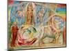 Beatrice addresses Dante from the carriage-William Blake-Mounted Giclee Print